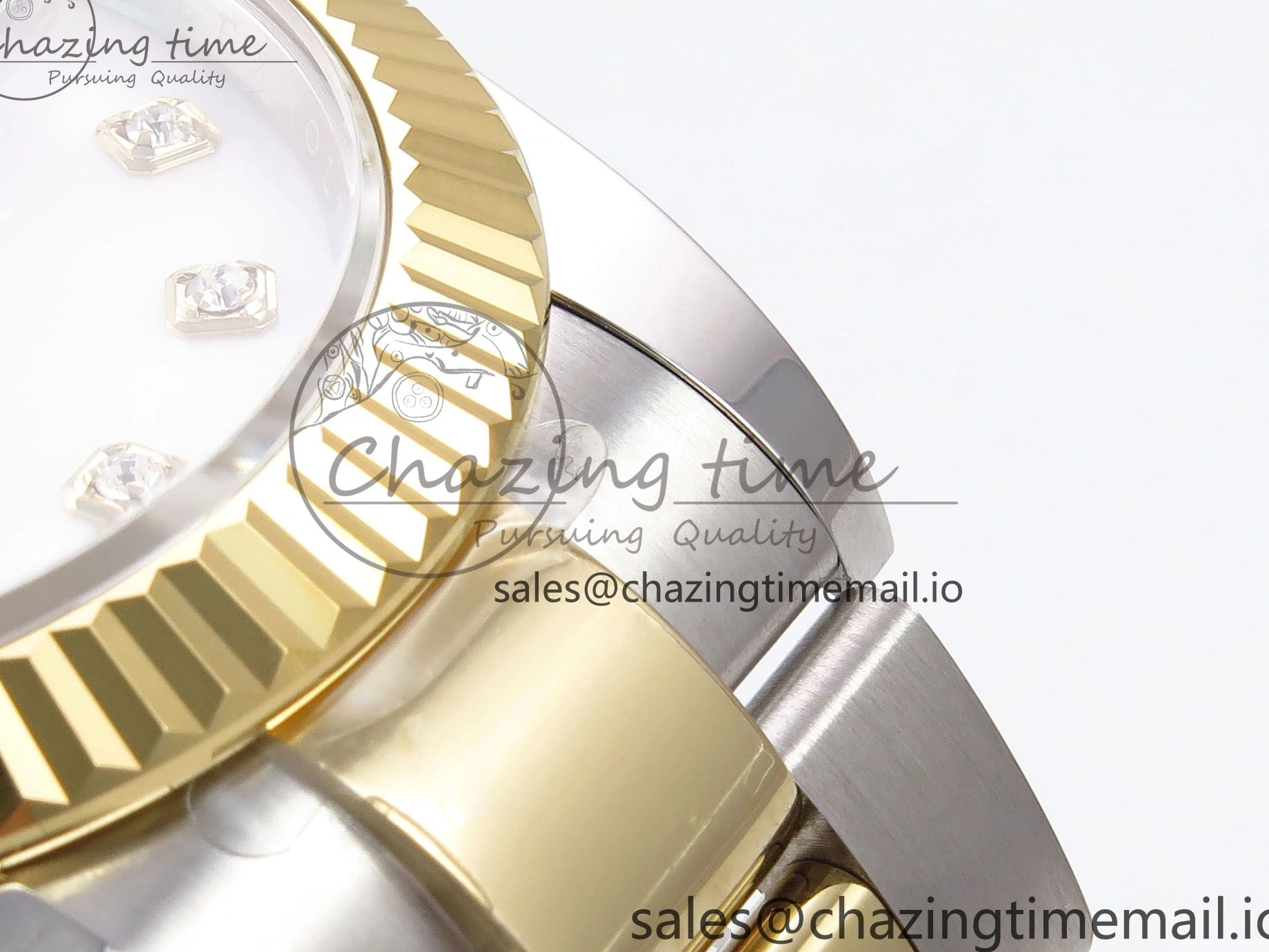 Best AAA Replica Sites MOP EWEF Best 126333 Unique Bracelet Oyster SS Dial Edition 970 DateJust on 41 YG White A 1228